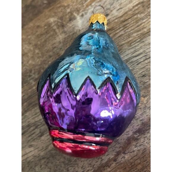 Vintage Enesco Calik’s Artsitry Polish glass ornaments set of 4 Christmas - Picture 3 of 12